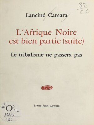 cover image of L'Afrique noire est bien partie (2)